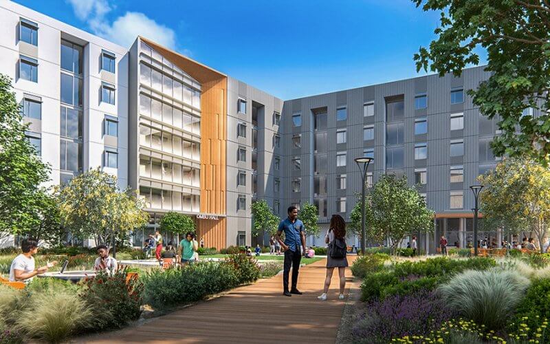 Architectural rendering of Sequoia housing complex