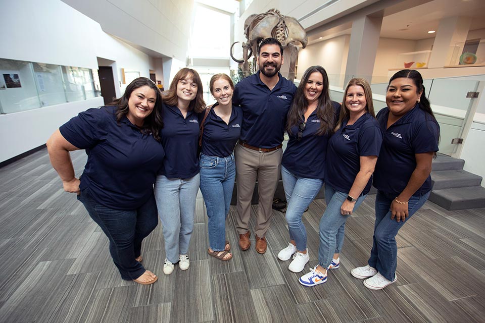 Members of Advancement posing