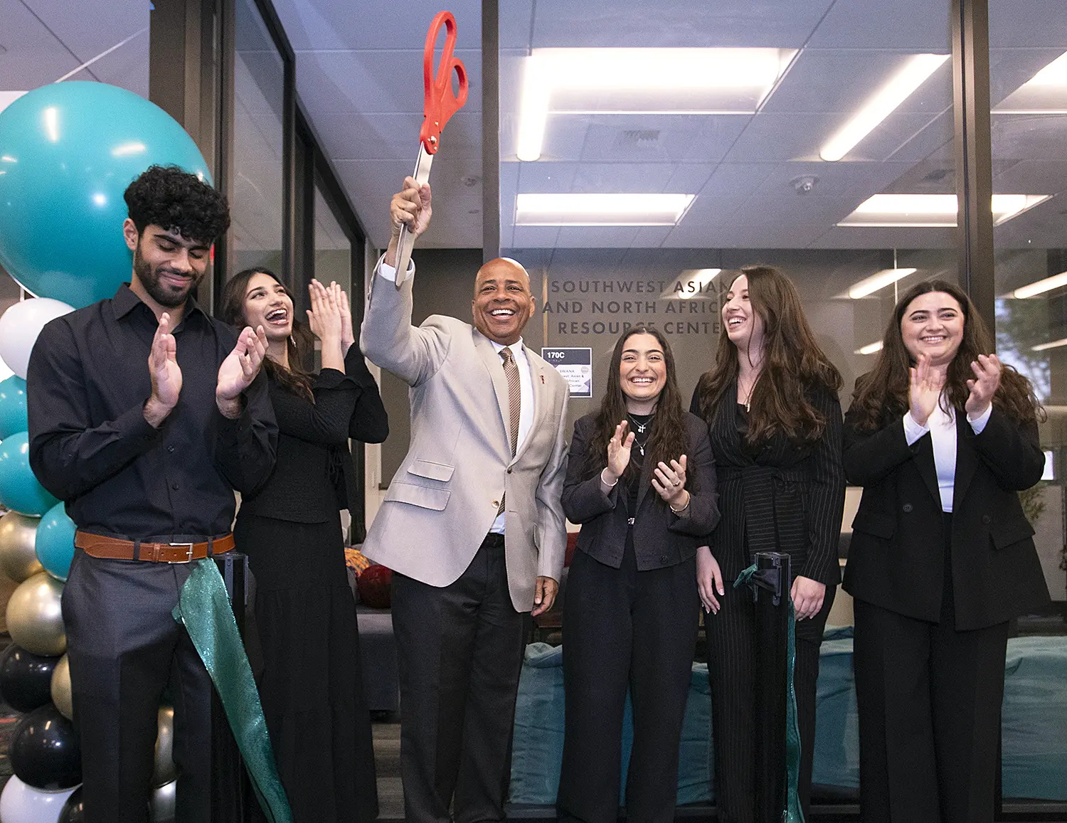 President Rochon at the Southwest Asian and North African Resource Center