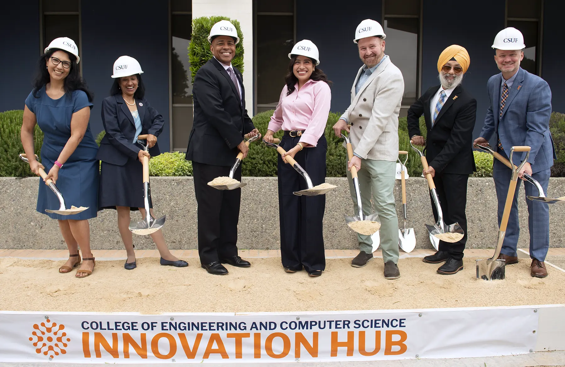 President Rochon and the Innovation Hub Groundbreaking