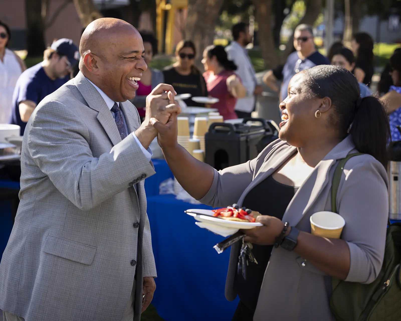 President Rochon at Meet and Greet